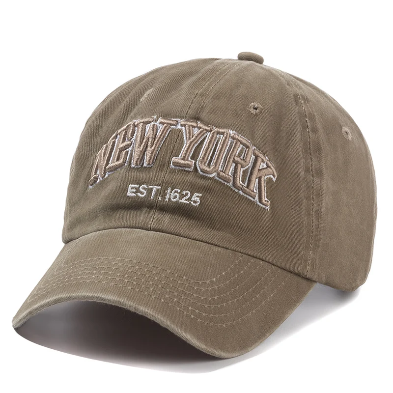 2024 Gorra De Algodón Lavada De Nueva York Para Hombres Y Mujeres