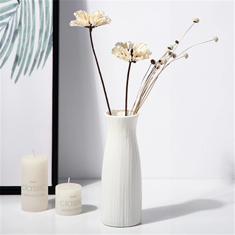 Florero de imitación de cerámica: elegante decoración para el hogar