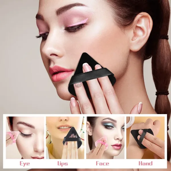 Imagen Del Producto Esponja Triangular De Terciopelo Para Maquillaje: Suavidad Y Precisión En Un Solo Producto | Compra Online En Tiendafiable