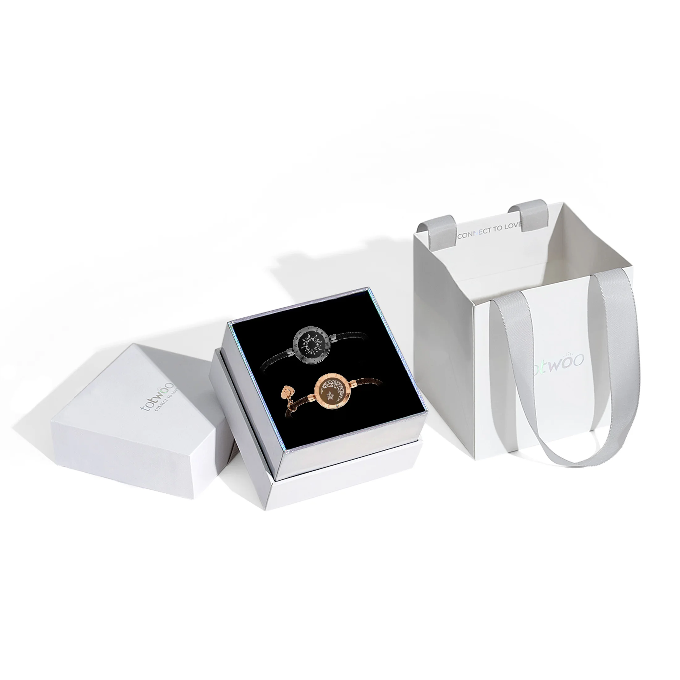 Pulseras Táctiles De Larga Distancia Para Parejas: Totwoo, Luz Y Vibración Pulseras Táctiles De Larga Distancia Para Parejas: Totwoo, Luz Y Vibración