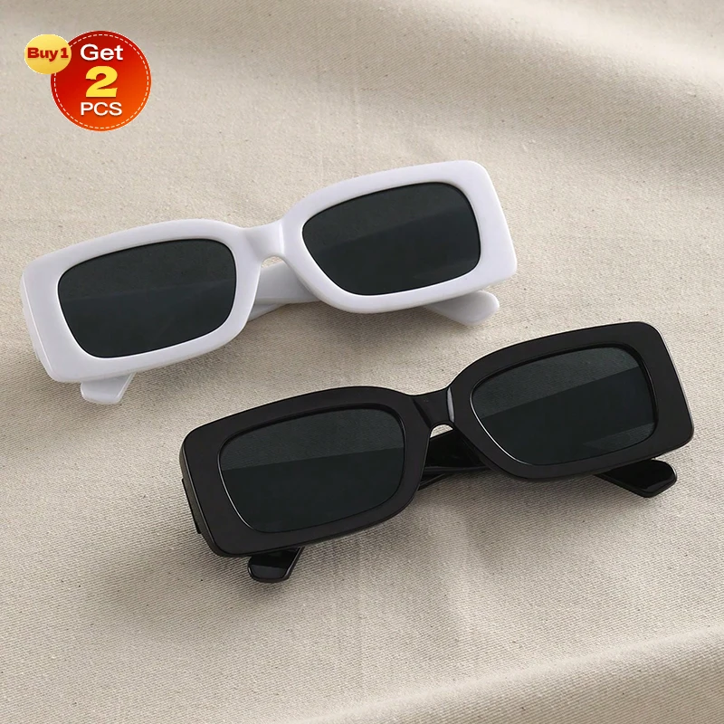 Gafas De Sol Cuadradas Clásicas Para Mujer: Estilo Y Moda En 2 Unidades