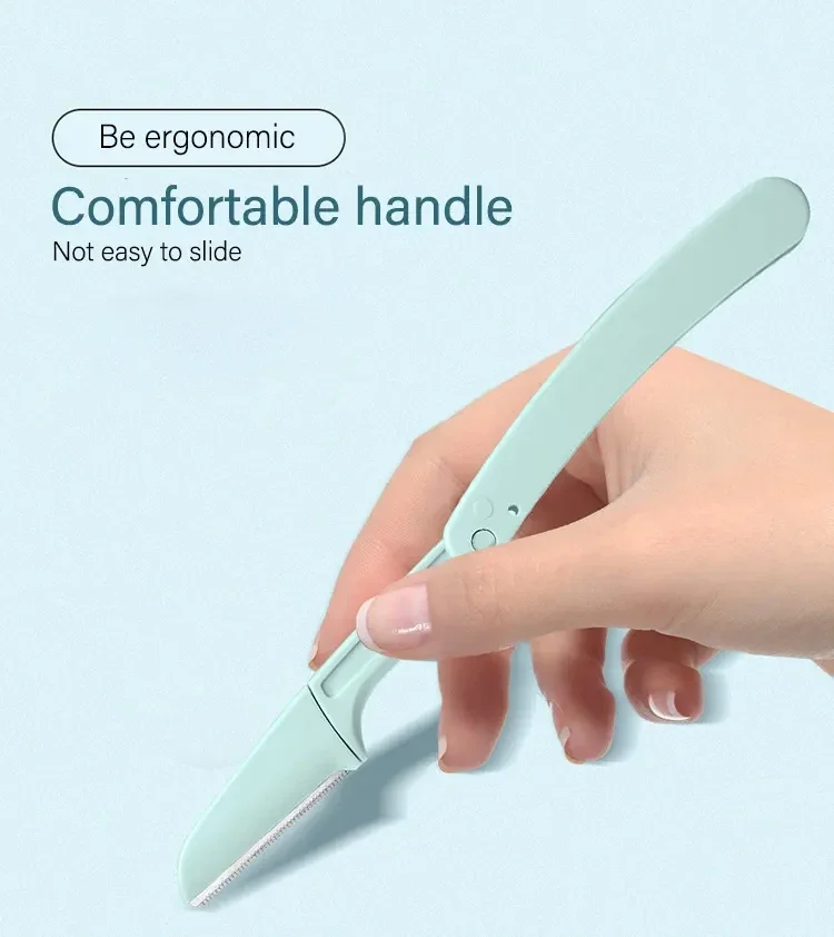 Afeitadora facial plegable segura para mujer: la solución perfecta para un afeitado cómodo y sin riesgos