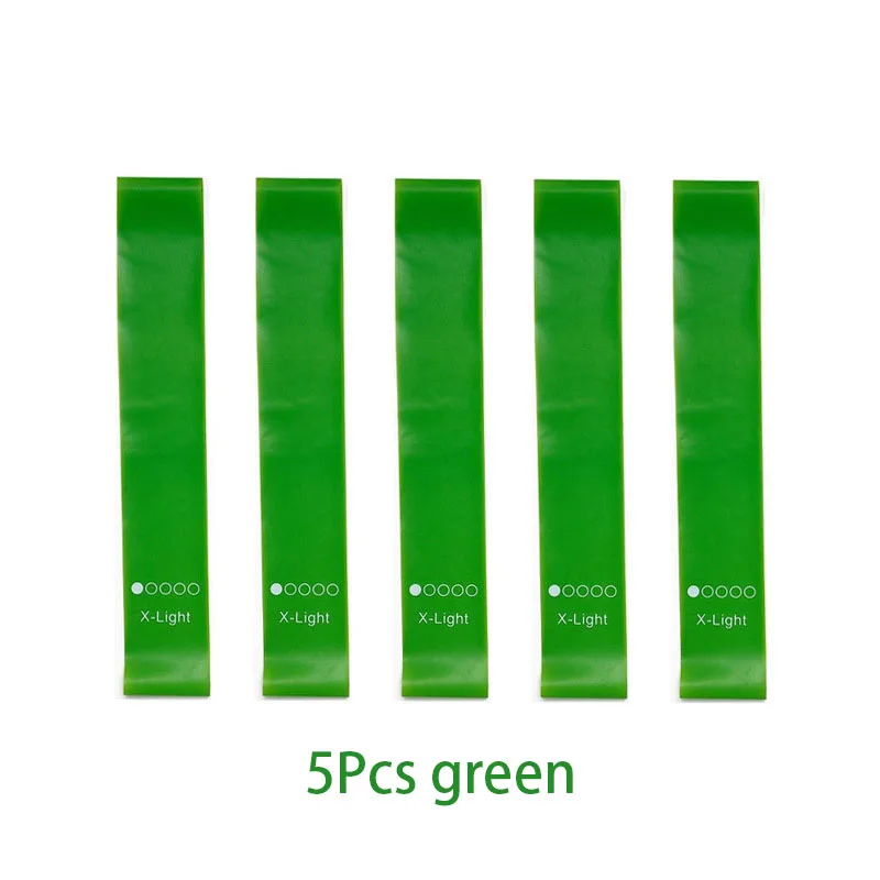 5 Unids/Set De Bandas Elasticas De Goma De Resistencia Para Yoga 5 Unids/Set De Bandas Elasticas De Goma De Resistencia Para Yoga