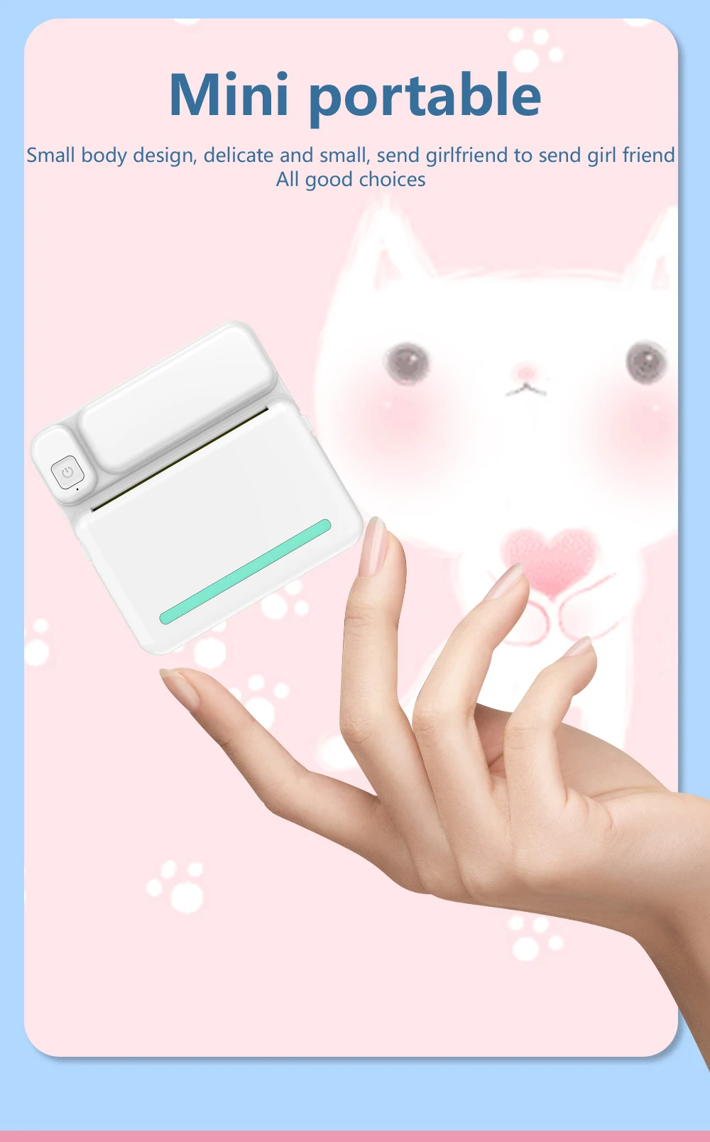 Mini Impresora Portátil Con Bluetooth Para Niños: Imprime Y Diviértete En Cualquier Lugar Mini Impresora Portátil Con Bluetooth Para Niños: Imprime Y Diviértete En Cualquier Lugar