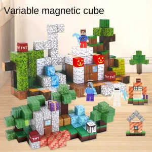 Imagen del producto Nuevos bloques magnéticos, juego de construcción de mina para niños y niñas | Compra online en Tiendafiable