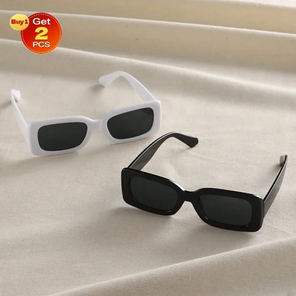 Gafas De Sol Cuadradas Clásicas Para Mujer: Estilo Y Moda En 2 Unidades