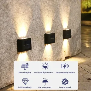 Imagen del producto Lámpara Solar de Pared Eficaz e Impermeable para Exteriores | Compra online en Tiendafiable