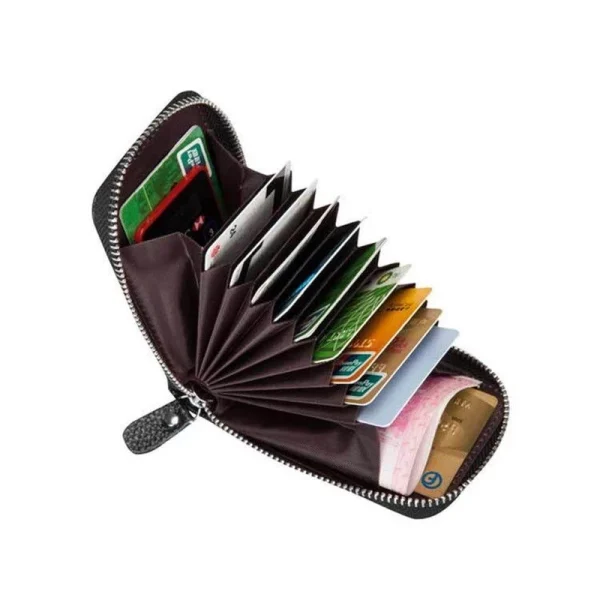 Cartera De Piel Sintética Auténtica Para Hombre: Estilo Y Calidad En Un Solo Accesorio