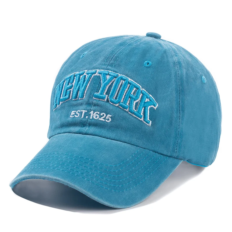 2024 Gorra De Algodón Lavada De Nueva York Para Hombres Y Mujeres