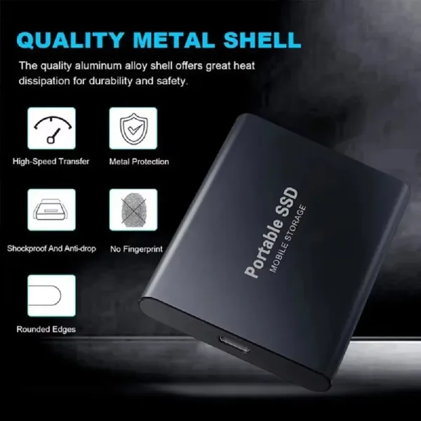 Imagen del producto Disco duro portátil SSD Original de 1TB USB3. para teléfono/Loptop/Mac/PC | Compra online en Tiendafiable