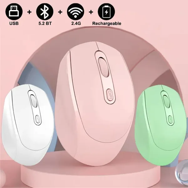 Imagen del producto Ratón silencioso inalámbrico adecuado para juegos Esports de oficina de negocios Bluetooth | Compra online en Tiendafiable