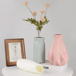 Imagen del producto Florero de imitación de cerámica: elegante decoración para el hogar | Compra online en Tiendafiable