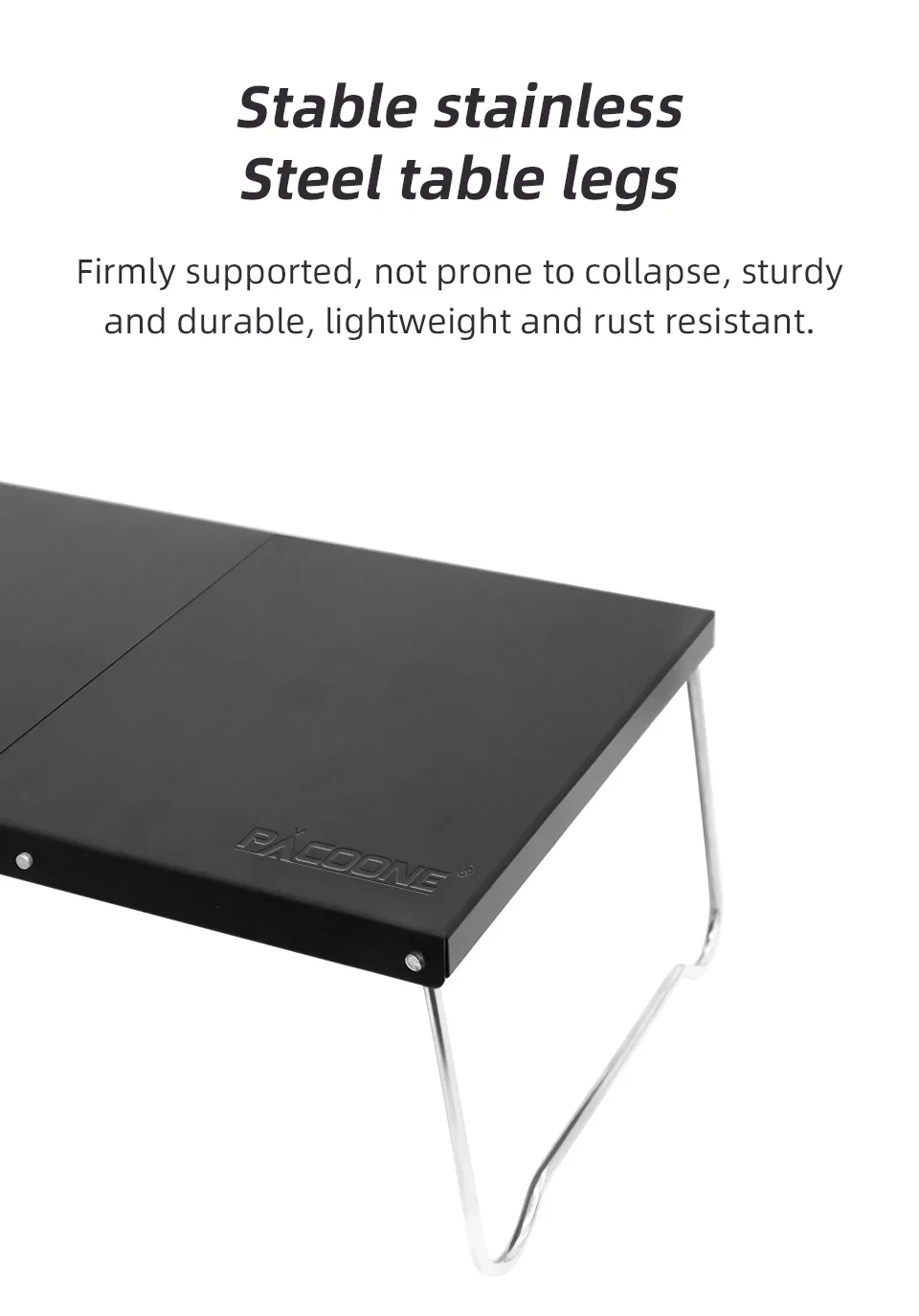 Mesa plegable portátil para acampar