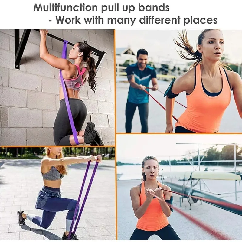 Banda De Resistencia Para Fitness De 5 ~ 120 Libras, Banda De Goma Para Gimnasio En Casa Banda De Resistencia Para Fitness De 5 ~ 120 Libras, Banda De Goma Para Gimnasio En Casa