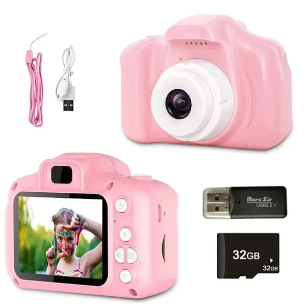 Imagen Del Producto Cámara Para Niños, Proyección De Vídeo Para Niños, Mini Cámara De Fotografía Al Aire Libre | Compra Online En Tiendafiable