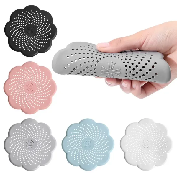 Imagen Del Producto Cubierta De Silicona Con Forma De Flor: Recogedor De Residuos Eficiente | Compra Online En Tiendafiable