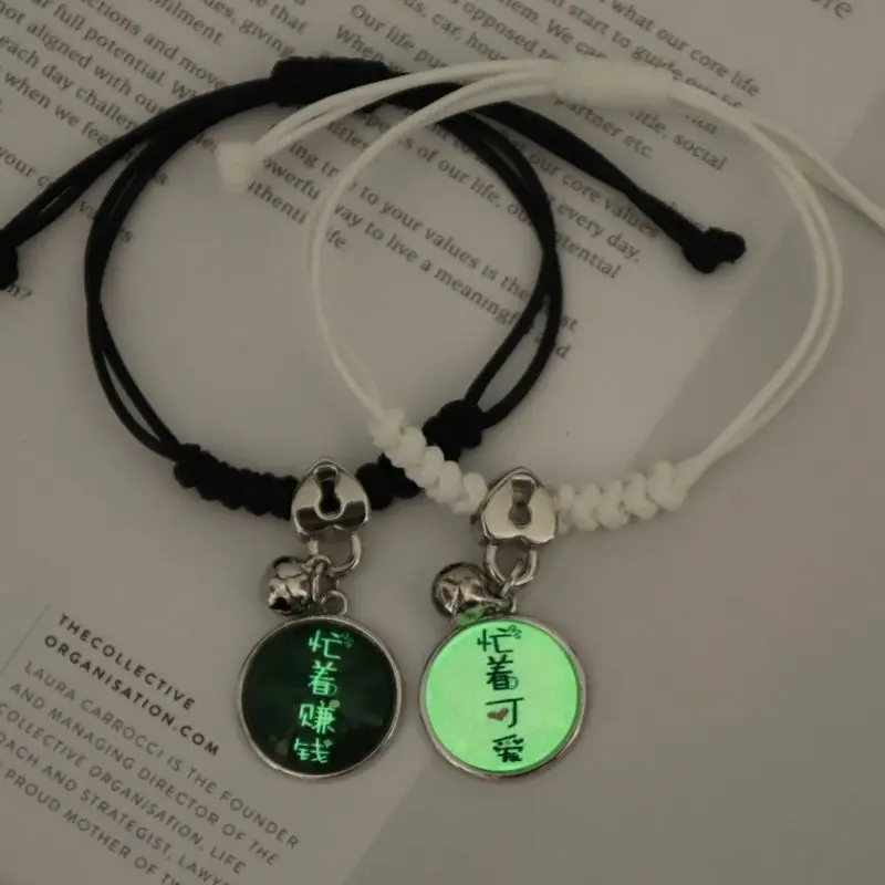 Pulsera luminosa unisex con cuentas: estilo y brillo en un solo accesorio