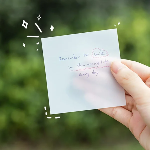 Almohadillas De Notas Adhesivas Transparentes E Impermeables: ¡Organiza Y Protege Tus Ideas!
