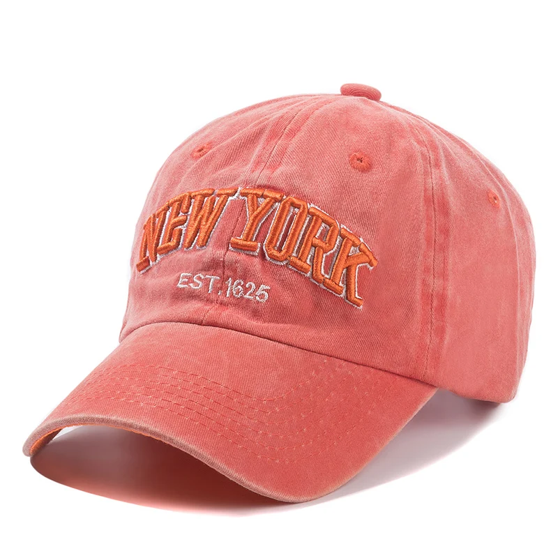2024 Gorra De Algodón Lavada De Nueva York Para Hombres Y Mujeres