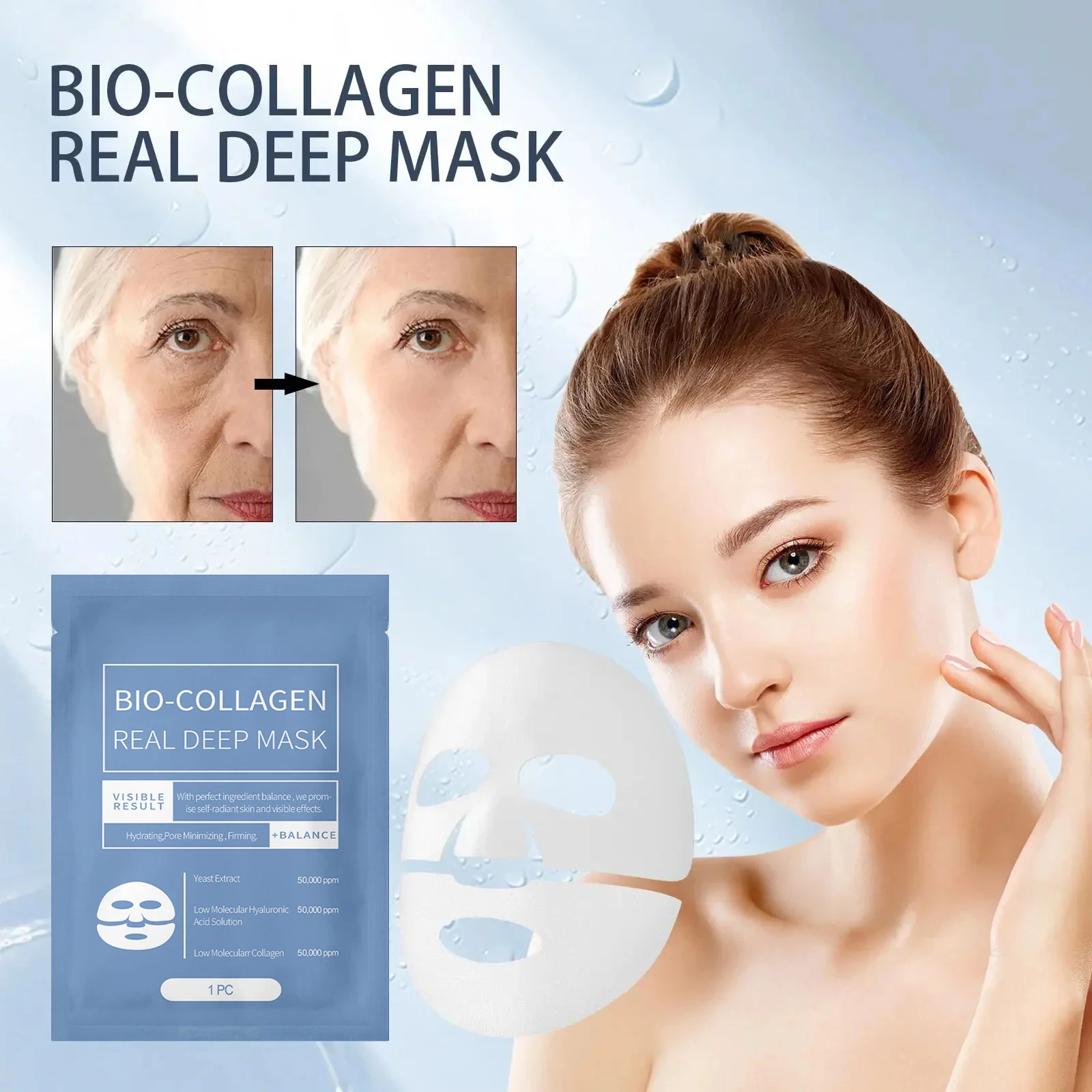 Mascarilla Facial De Colágeno Biológico: Rejuvenece Y Nutre Tu Piel Mascarilla Facial De Colágeno Biológico: Rejuvenece Y Nutre Tu Piel