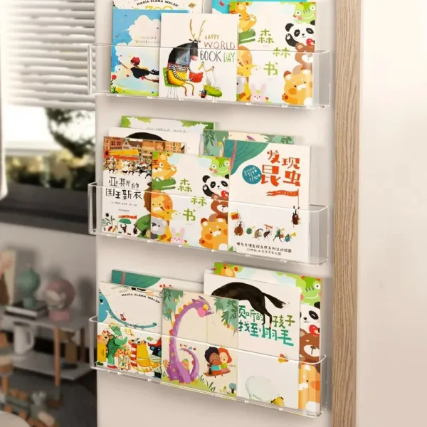 Imagen del producto Soporte de exhibición de libros, estantería colgante de pared para niños | Compra online en Tiendafiable