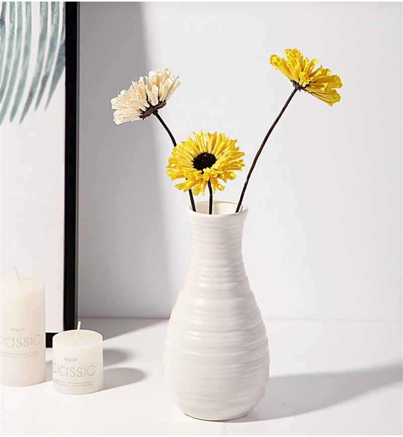 Florero de imitación de cerámica: elegante decoración para el hogar