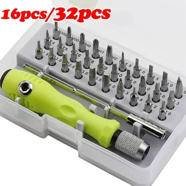 Imagen Del Producto Juego De Destornilladores Multifuncionales Para El Hogar, 32 En 1 | Compra Online En Tiendafiable