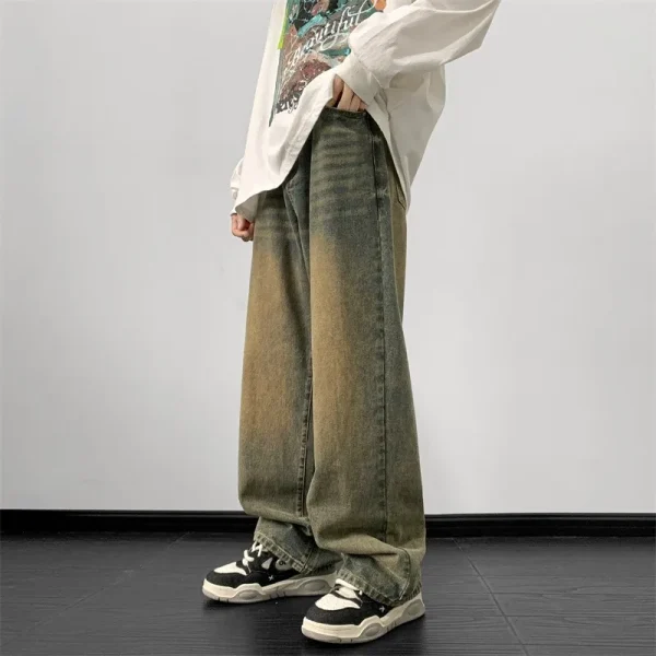 Pantalones Vaqueros De Pierna Ancha Para Hombre: Estilo Y Comodidad En Un Solo Diseño
