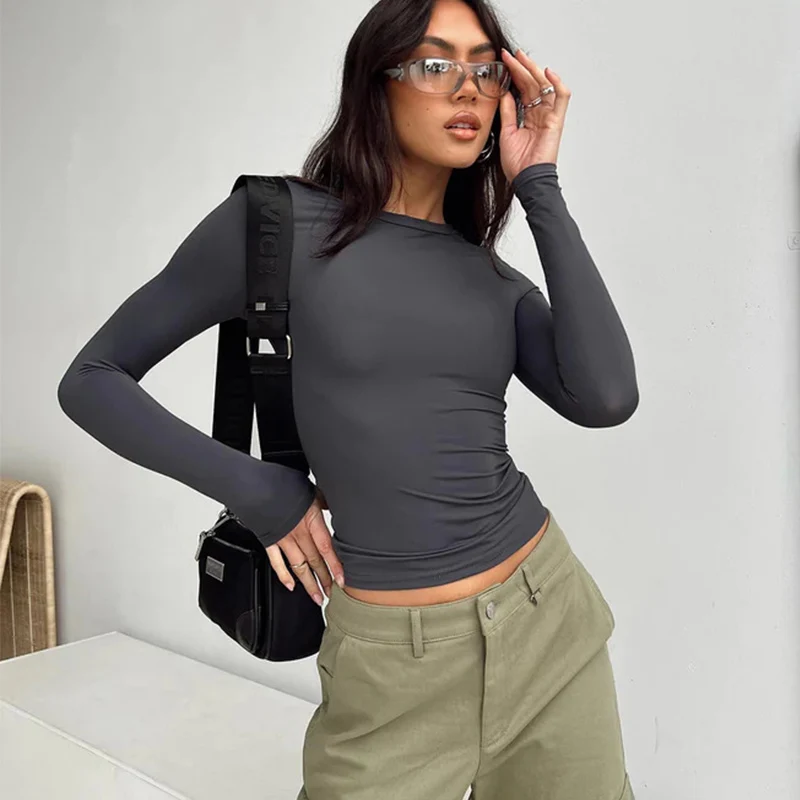 Camisetas Informales De Manga Larga Para Mujer: Estilo Y Comodidad En Una Prenda