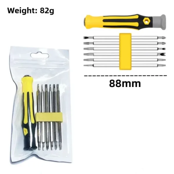 Imagen Del Producto Juego De Destornilladores 12 En 1, Herramienta De Mantenimiento Manual De Precisión Multifuncional | Compra Online En Tiendafiable