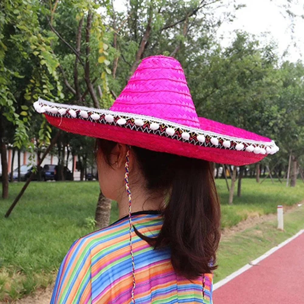 Sombrero De Paja De Ala Ancha Colorido Para Hombre Sombrero De Paja De Ala Ancha Colorido Para Hombre