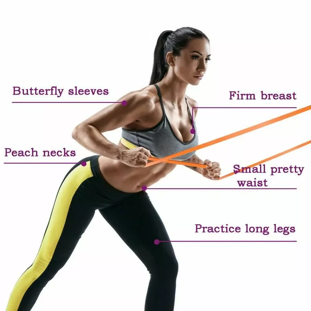 Banda De Resistencia Para Fitness De 5 ~ 120 Libras, Banda De Goma Para Gimnasio En Casa Banda De Resistencia Para Fitness De 5 ~ 120 Libras, Banda De Goma Para Gimnasio En Casa