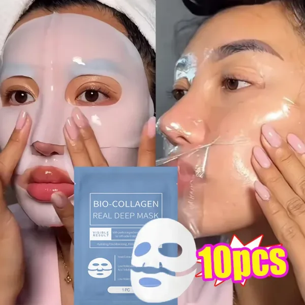 Imagen Del Producto Mascarilla Facial De Colágeno Biológico: Rejuvenece Y Nutre Tu Piel | Compra Online En Tiendafiable