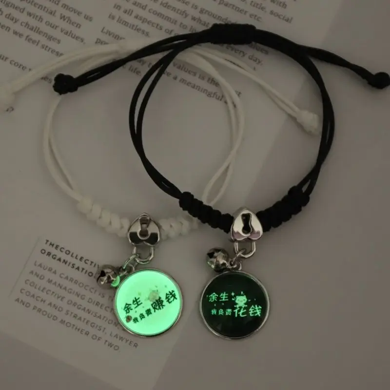 Pulsera luminosa unisex con cuentas: estilo y brillo en un solo accesorio