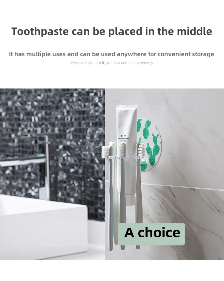Soporte Plástico Para Cepillos De Dientes: Organización Y Protección Dental Soporte Plástico Para Cepillos De Dientes: Organización Y Protección Dental