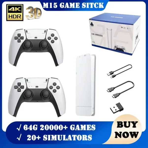 Imagen del producto M15 Game Stick Mini TV consola de juegos portátil | Compra online en Tiendafiable