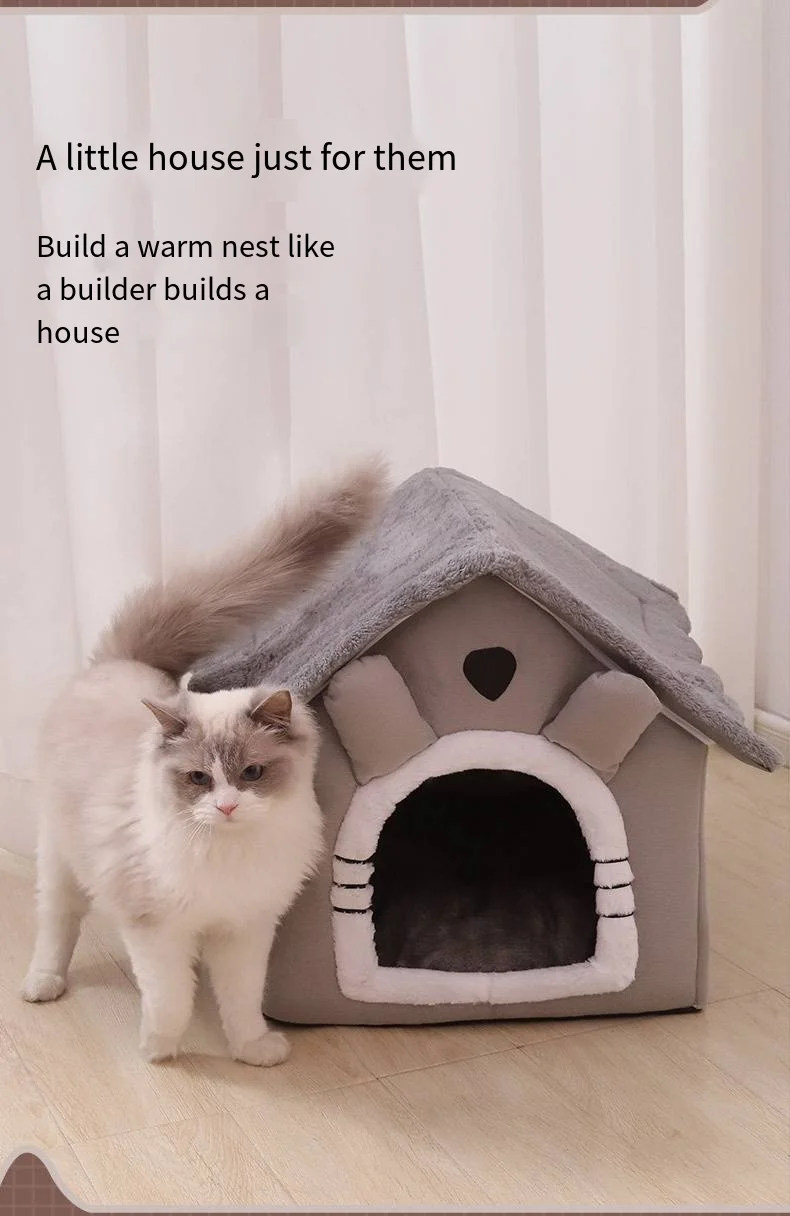 Casa Para Perros Y Gatos Lavable Y Cálida Para Todas Las Estaciones Casa Para Perros Y Gatos Lavable Y Cálida Para Todas Las Estaciones