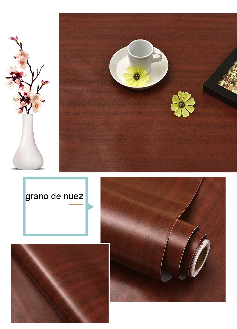 Rollo de papel tapiz autoadhesivo impermeable: decoración fácil y resistente al agua
