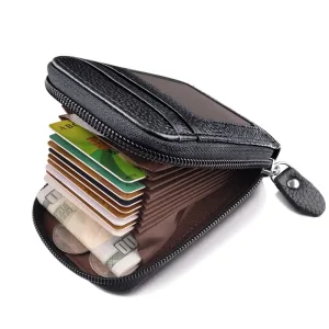 Cartera De Piel Sintética Auténtica Para Hombre: Estilo Y Calidad En Un Solo Accesorio