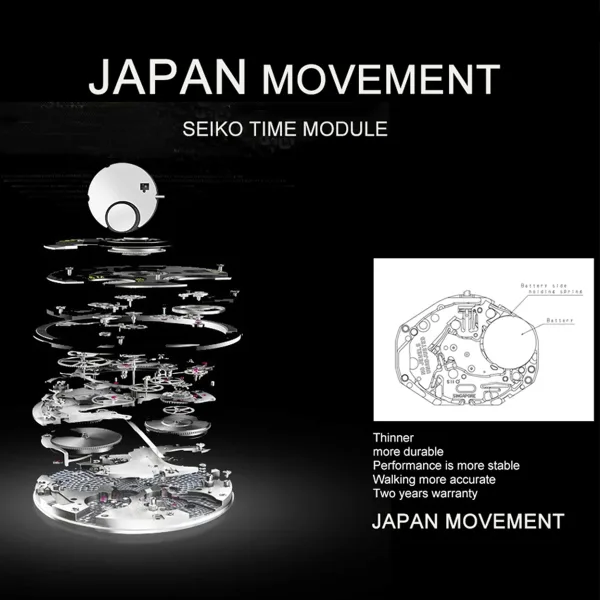 Imagen Del Producto Reloj De Pulsera De Lujo Para Mujer De Banda De Acero Inoxidable De Calidad | Compra Online En Tiendafiable
