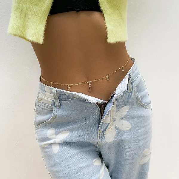 Imagen Del Producto Cinturón De Cristal Para Mujer: Elegancia Y Estilo Para Realzar Tu Vientre | Compra Online En Tiendafiable