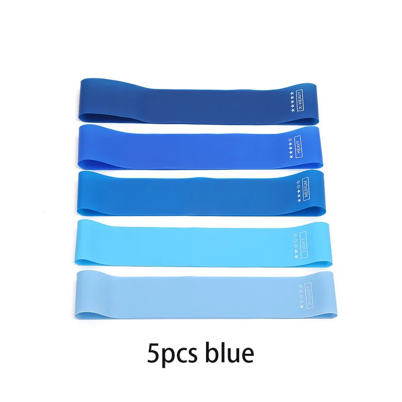 5 Unids/Set De Bandas Elasticas De Goma De Resistencia Para Yoga 5 Unids/Set De Bandas Elasticas De Goma De Resistencia Para Yoga