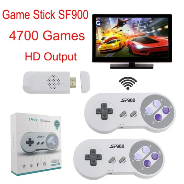 Imagen Del Producto Consola Sf900 Para Super Nintendo, Consolas De Videojuegos Hd Para Controlador Inalámbrico | Compra Online En Tiendafiable