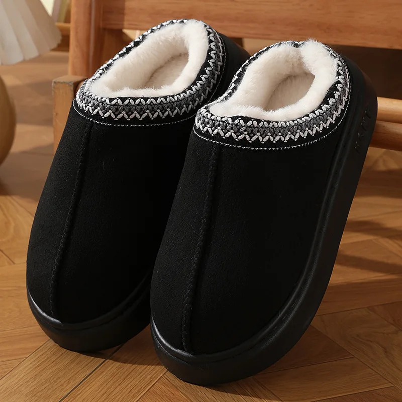 Zapatos Cálidos De Algodón De Felpa Para Mujer: Comodidad Invernal