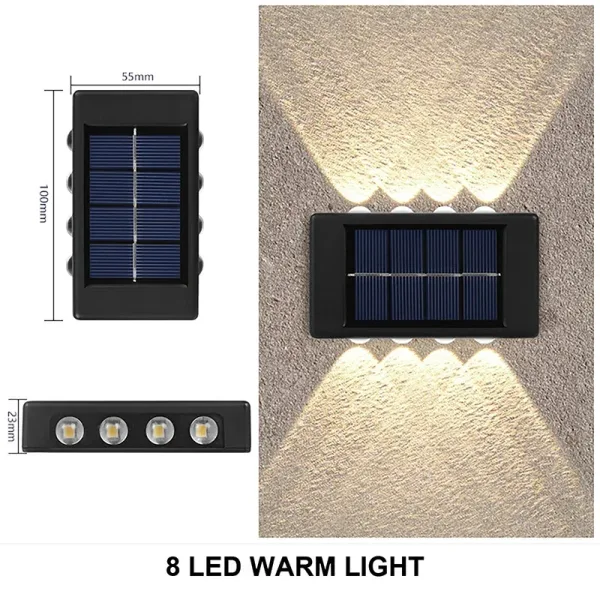 Imagen Del Producto Lámpara Solar De Pared Eficaz E Impermeable Para Exteriores | Compra Online En Tiendafiable
