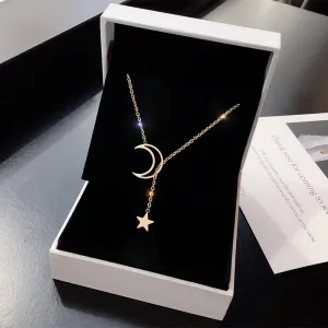Imagen Del Producto Gargantilla Luna Estrella: Elegante Y Minimalista | Compra Online En Tiendafiable