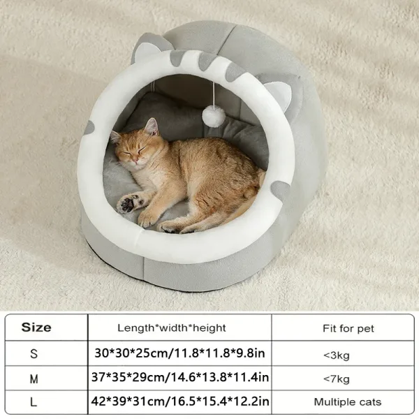 Cama Súper Cálida Para Mascotas, Casa Para Gatos