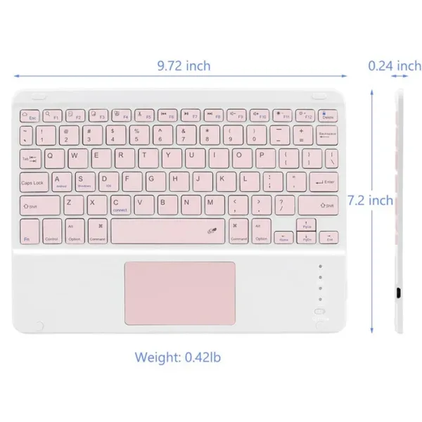Imagen Del Producto Teclado Bluetooth Español/Inglés De 10&Quot; Para Ipad Air Pro | Compra Online En Tiendafiable