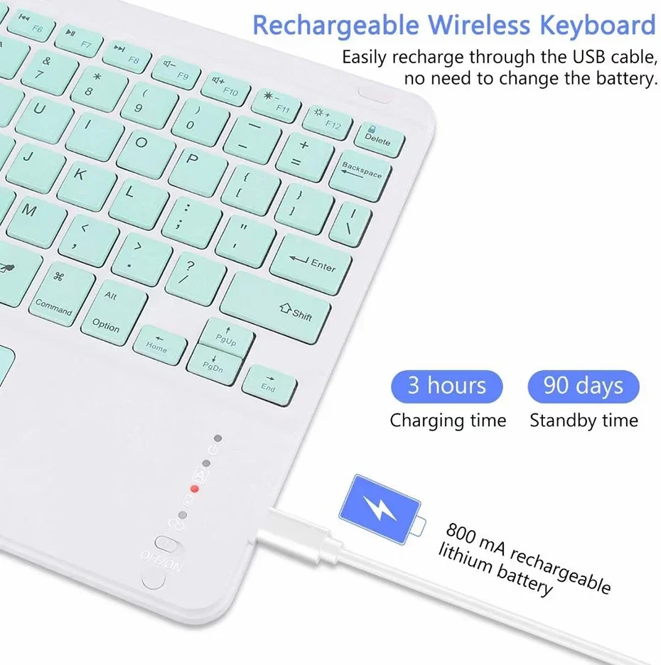 Teclado Bluetooth Español/Inglés De 10&Quot; Para Ipad Air Pro