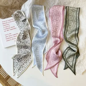 Imagen del producto Bufanda de seda con flores de anacardo | Compra online en Tiendafiable